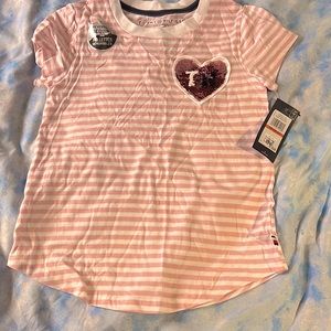 Pink and White striped shirt